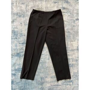 Dana Buchman Black Damsel 100% Wool Straight Leg Dress Pants Size 14
